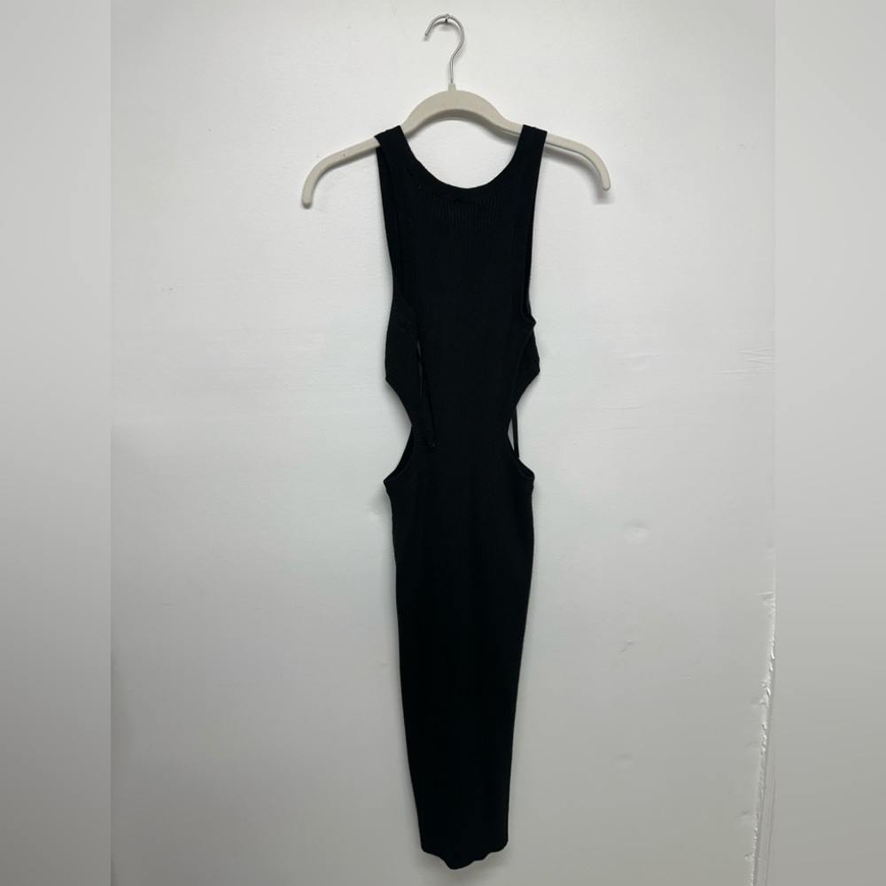 Abercrombie and fitch black elevated knit cutout midi dress - Picture 8 of 8